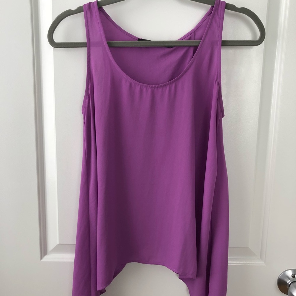Purple dressy tank